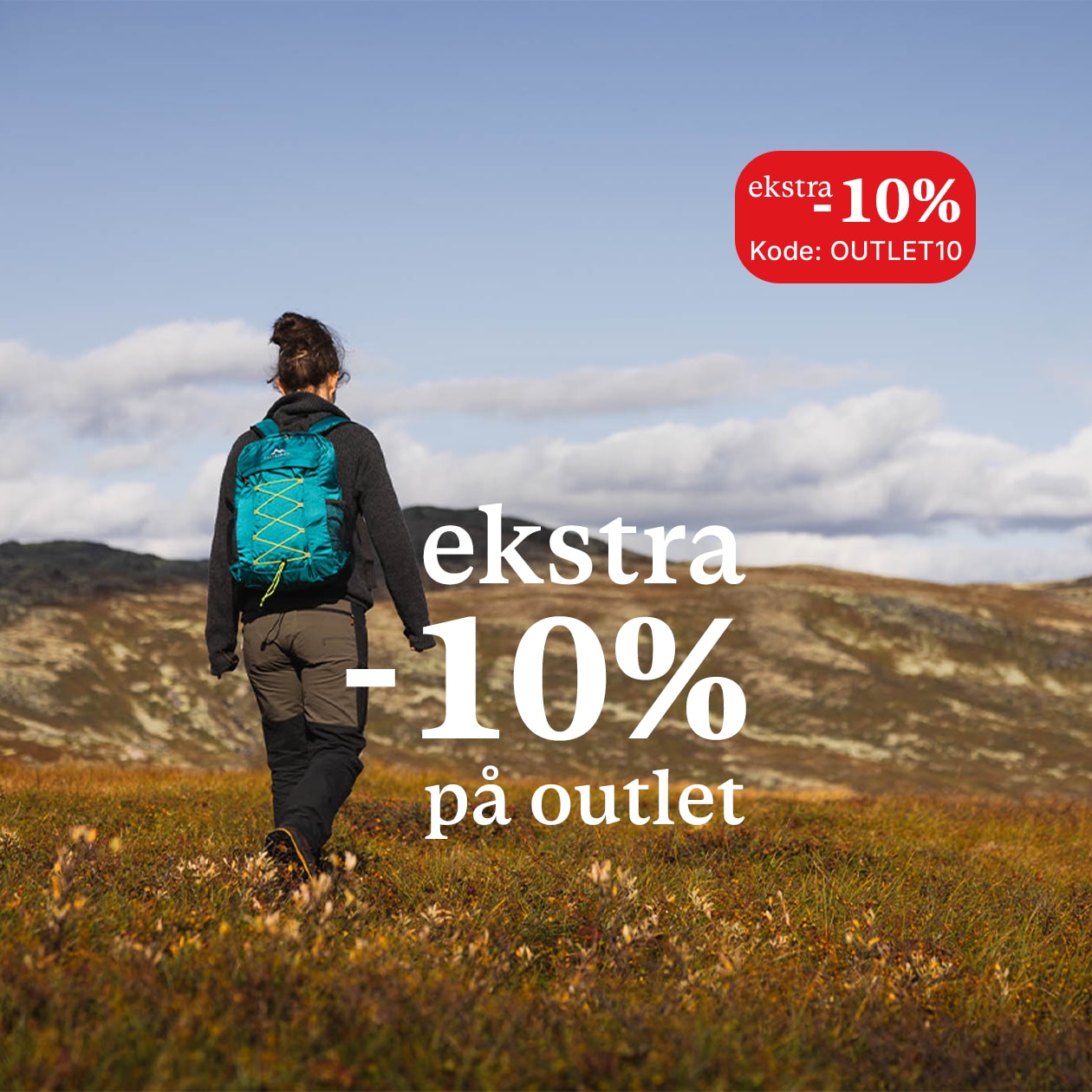 10% extra på outlet. bruk kode: outlet10