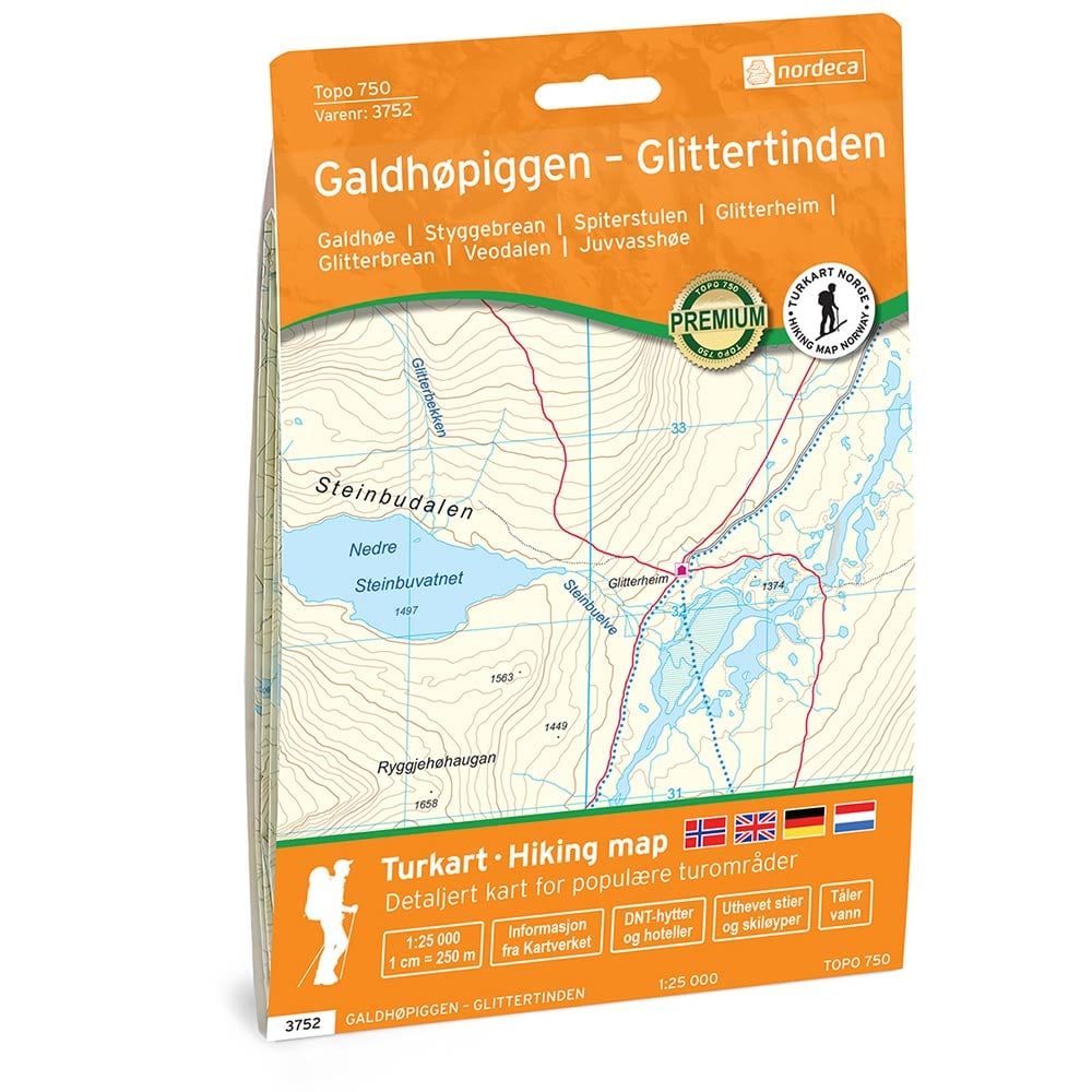Topo 750, Galhøpiggen - Glittertinden