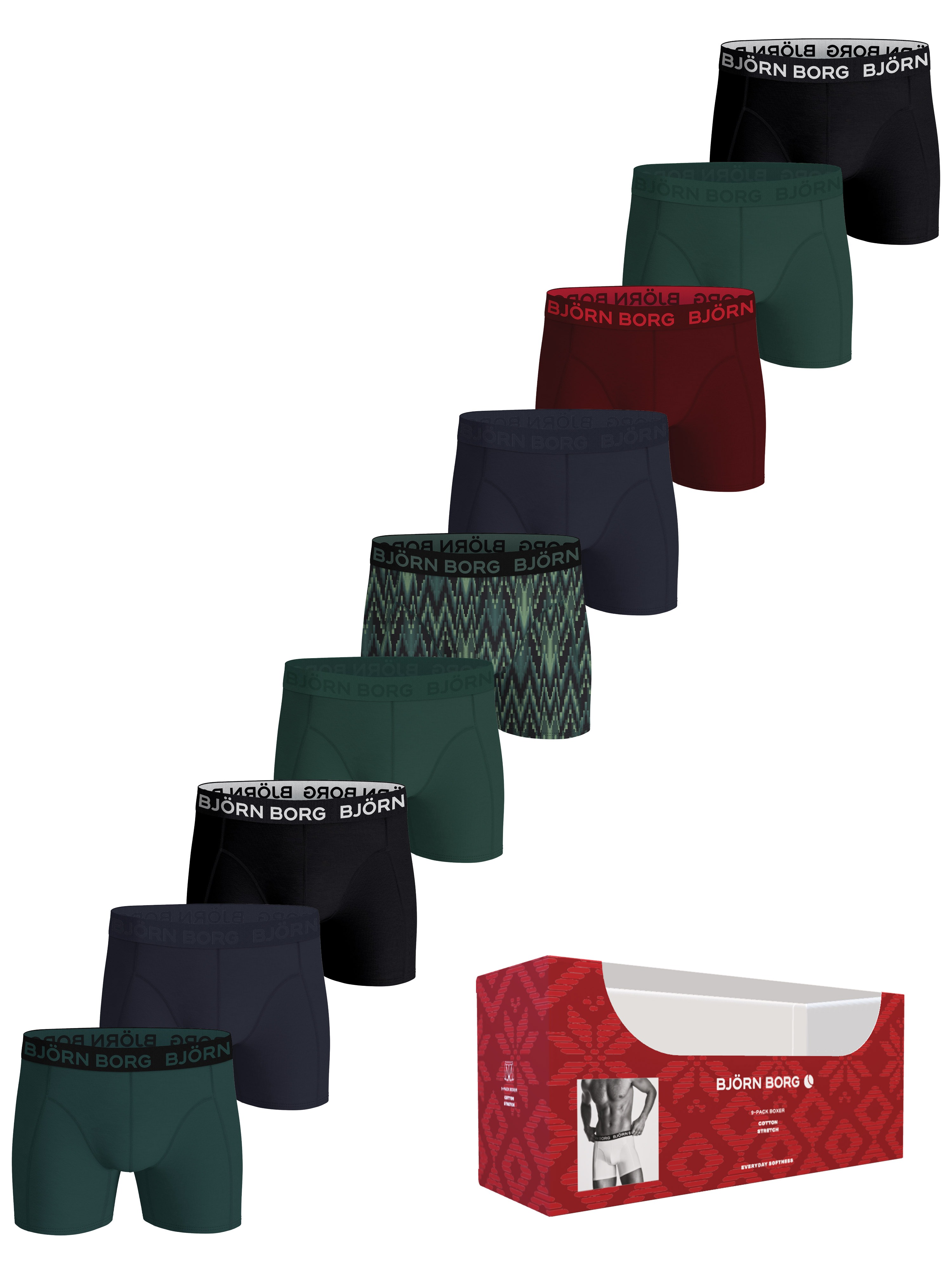 Björn Borg 9 pk Cotton Stretch Boxer