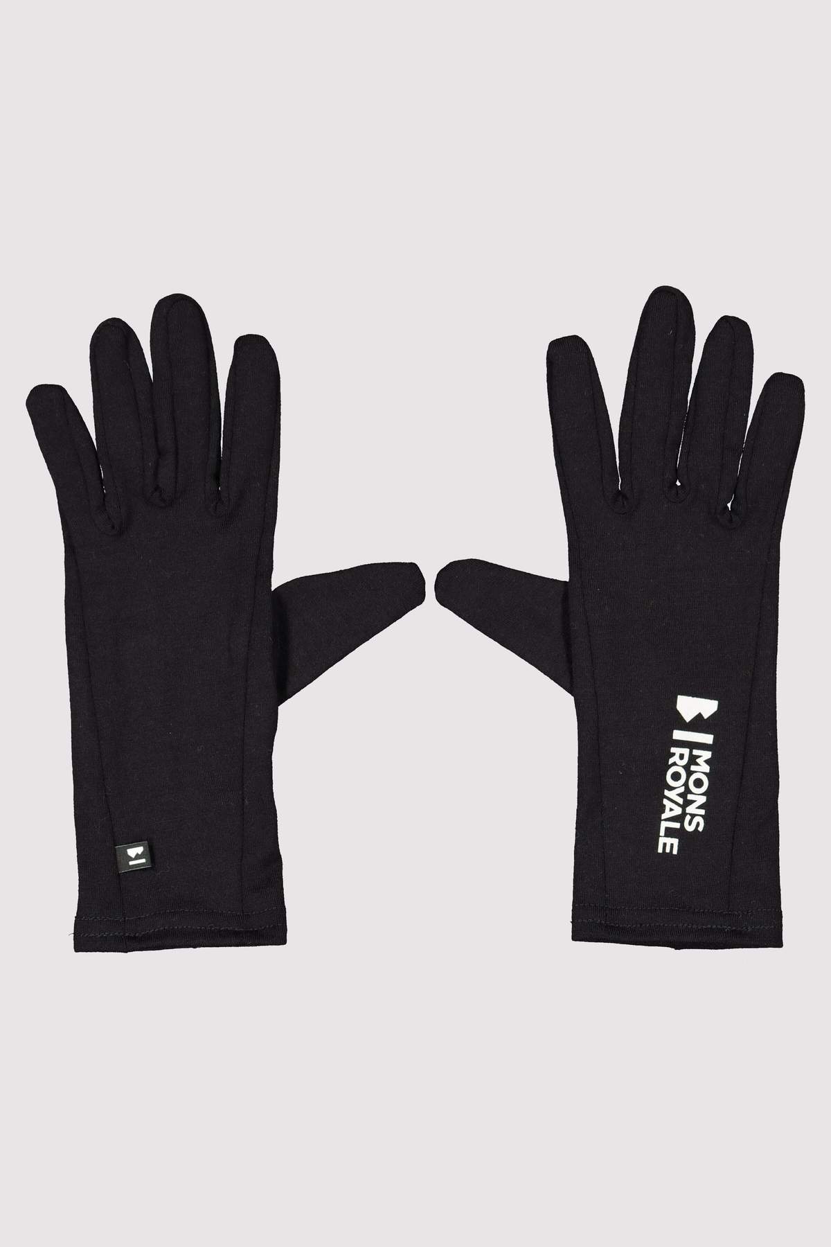 Mons Royale Volta Glove Liner, Black, Unisex