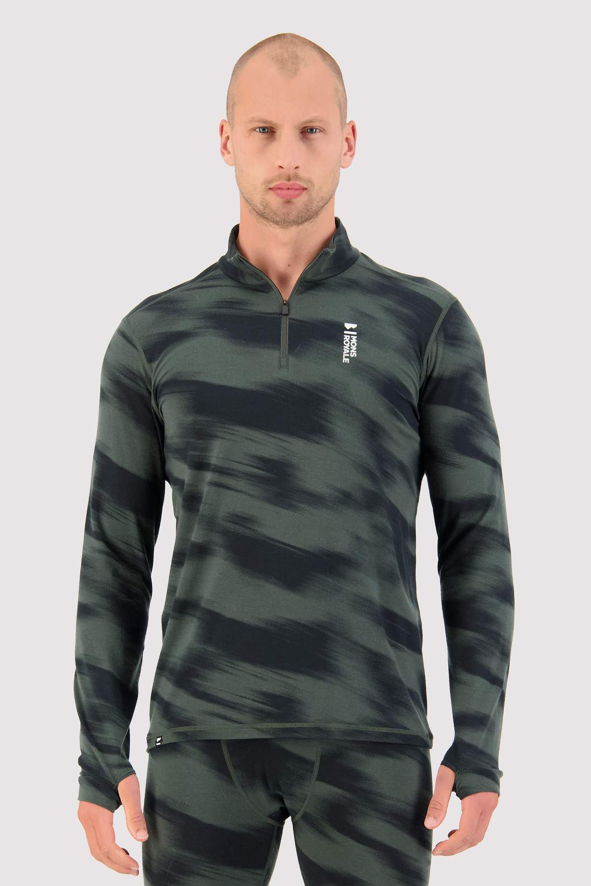 Mons Royale Cascade Merino Flex 200 1/4 Zip, Ms