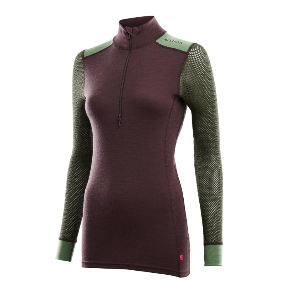 Aclima WoolNet Hybrid Mock neck W's