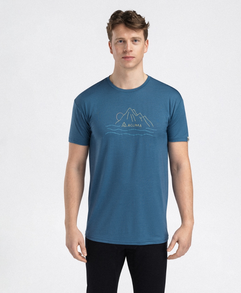 Aclima LightWool 140 Classic Tee Sunset Herre