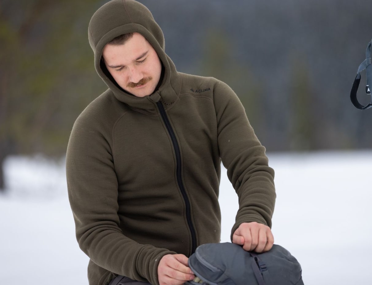Aclima FleeceWool Hooded Jacket, Herre