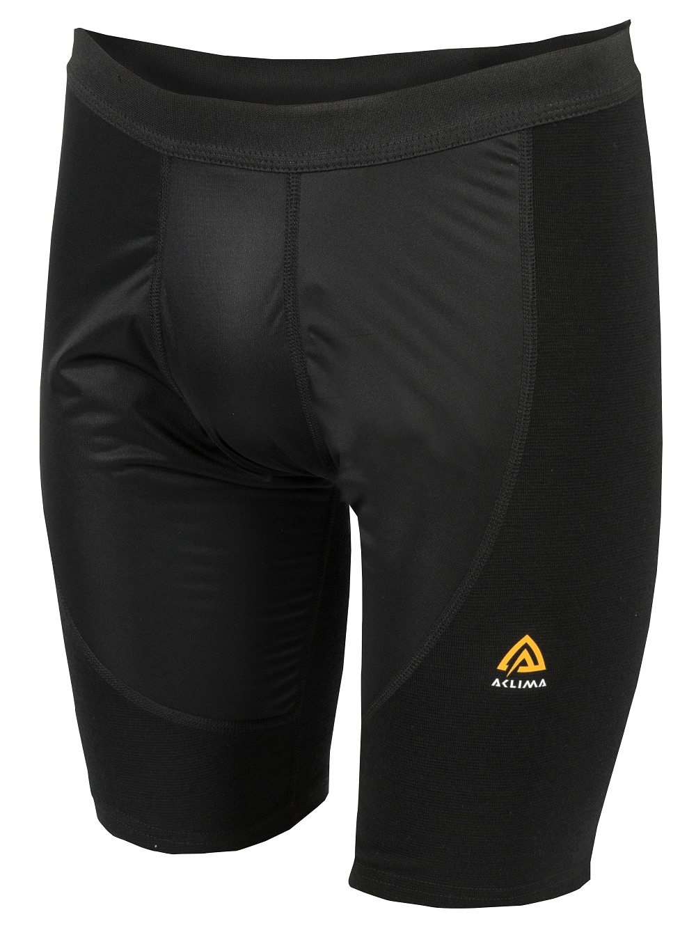 Aclima WarmWool Long Shorts m/Windstop, M's, Jet Black