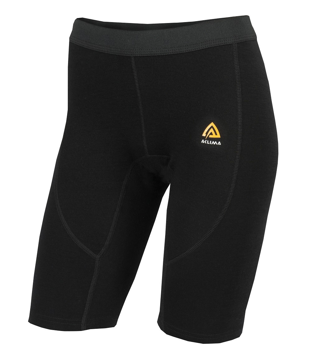 Aclima WarmWool Long Shorts, W's, Jet Black