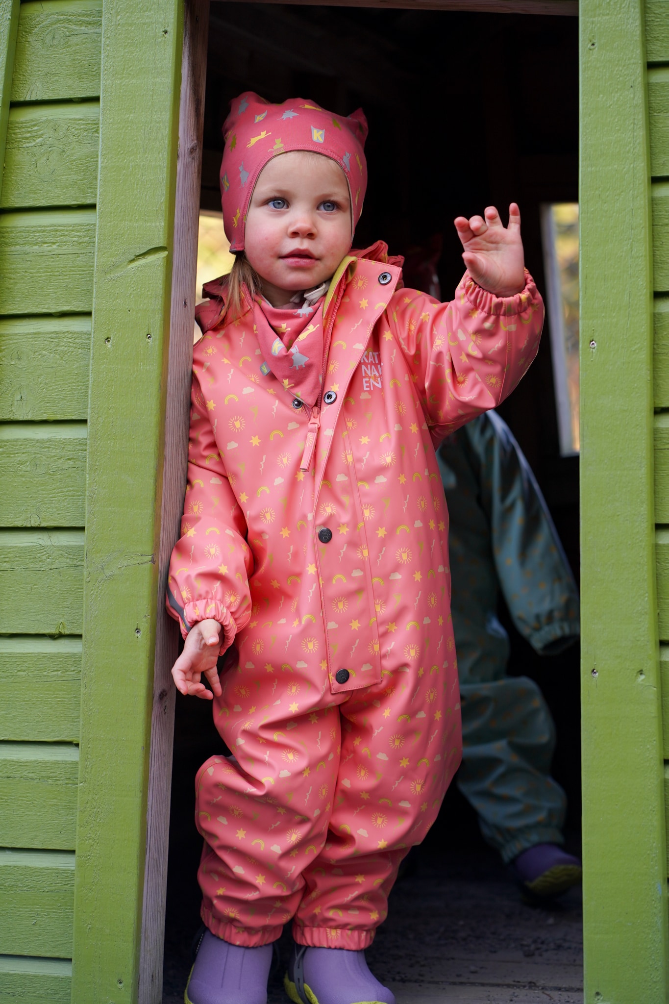 Kattnakken Babyregndress Dugg