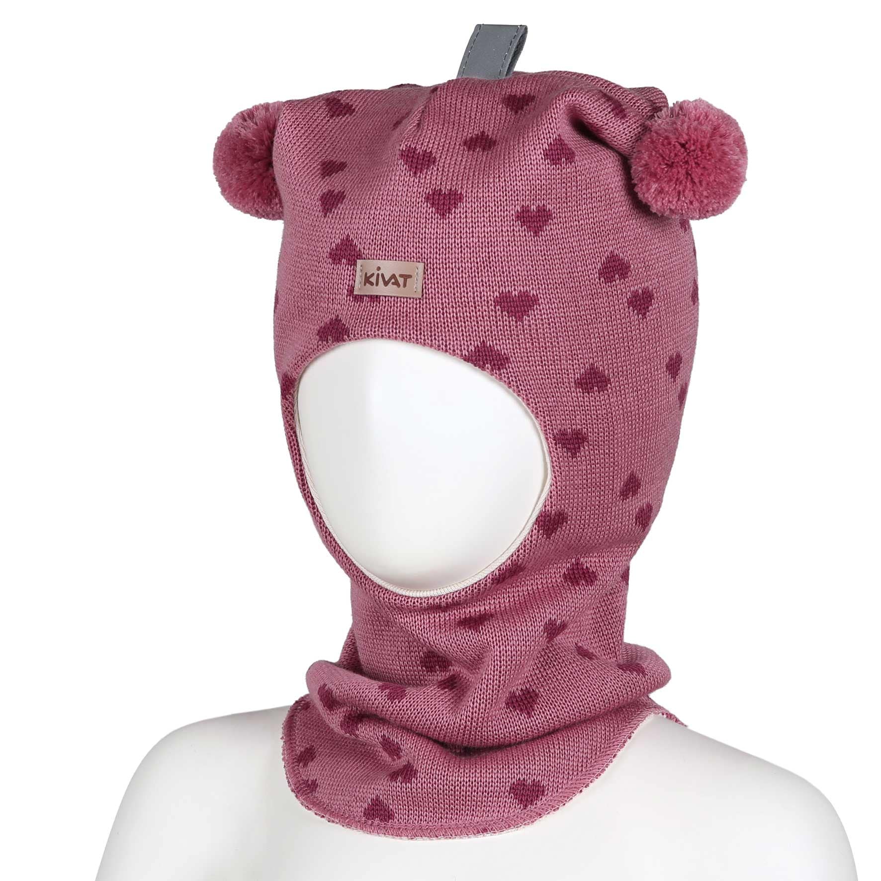Kivat Balaclava i Ull Hjerter