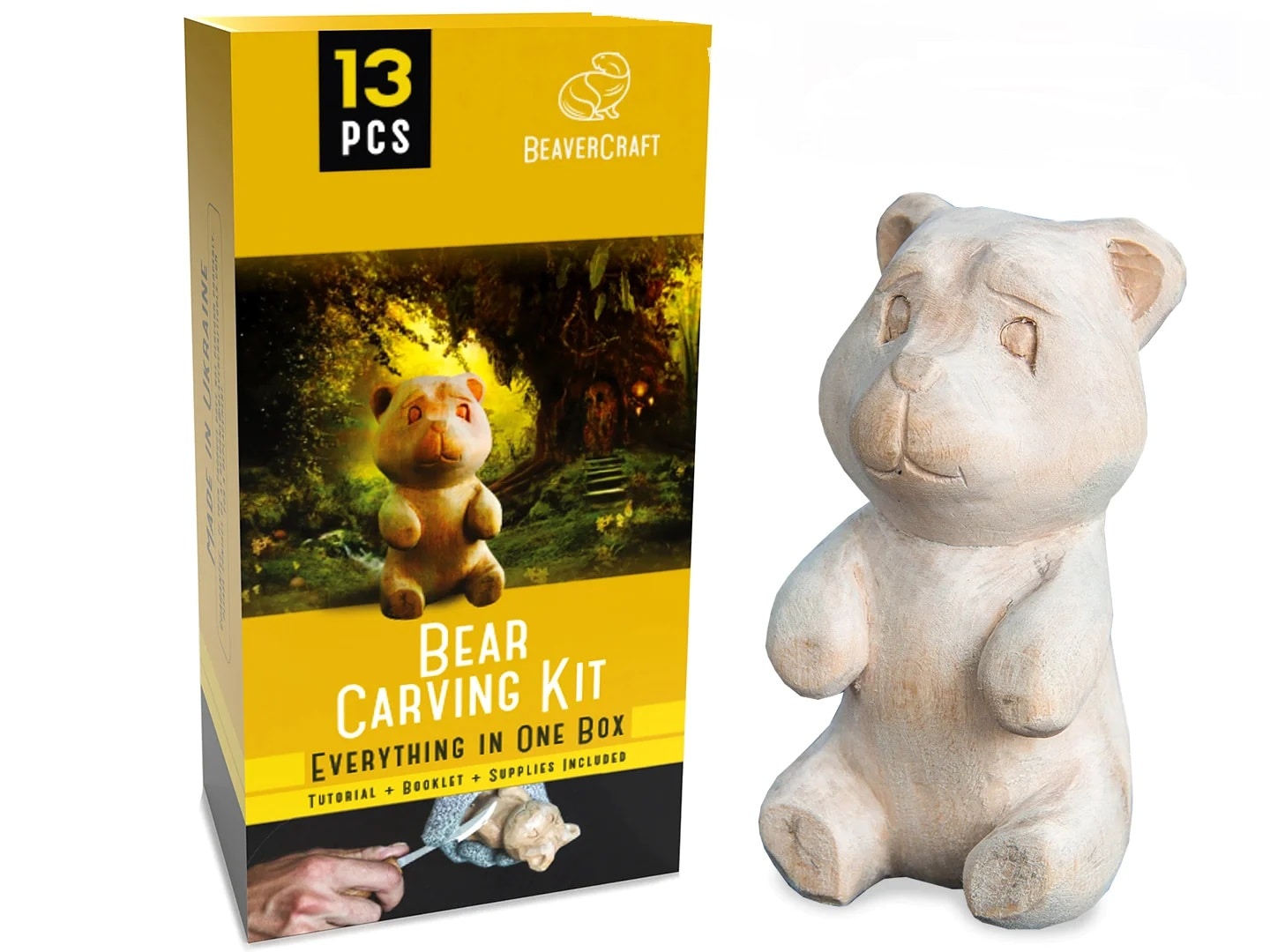 Beavercraft Bear Carving Hobby-Kit