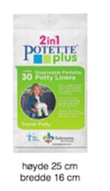 Tafre Potette Plus Potty Liners, Engangsposer