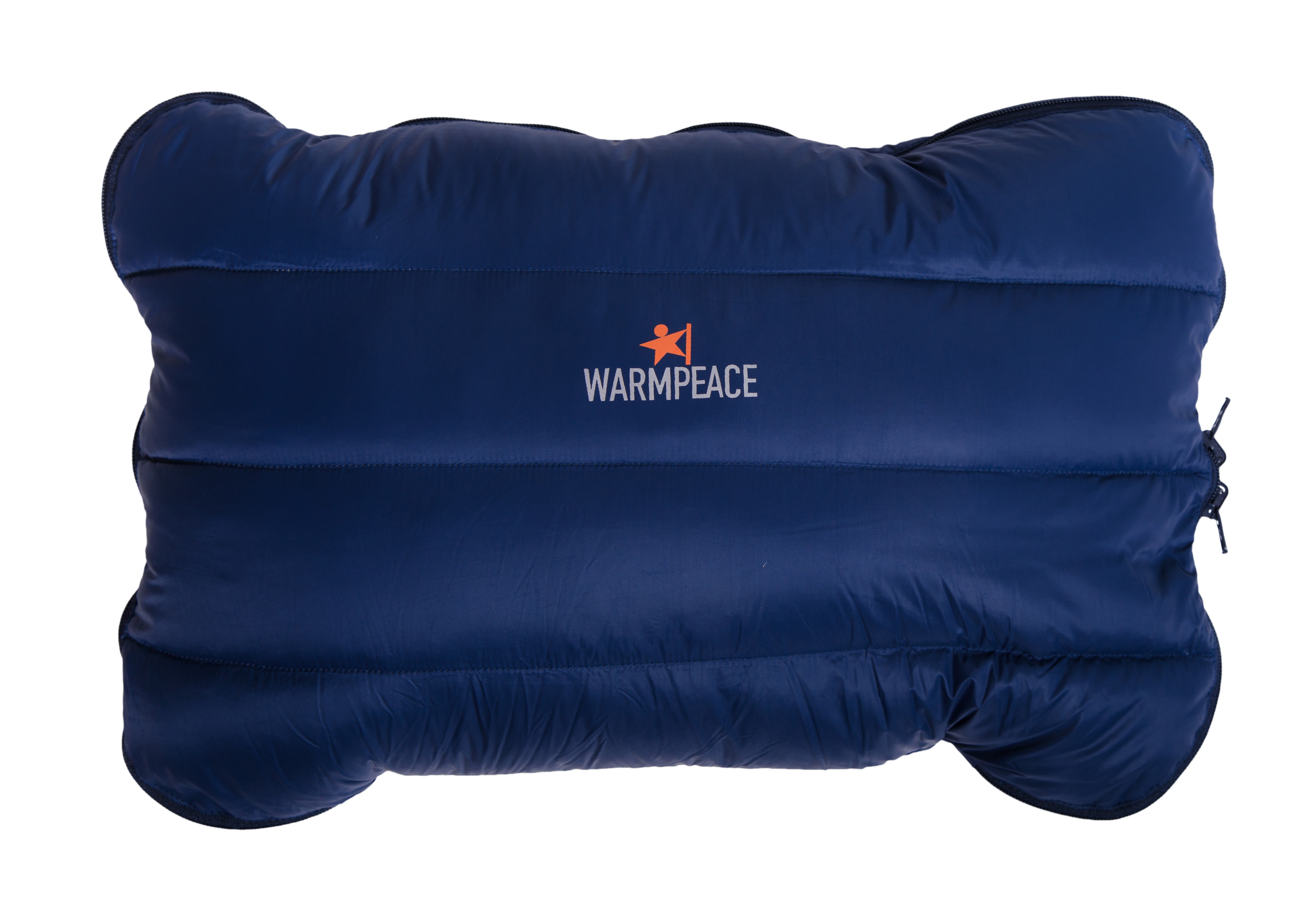 4389 Down Pillow zippered navy-filled close