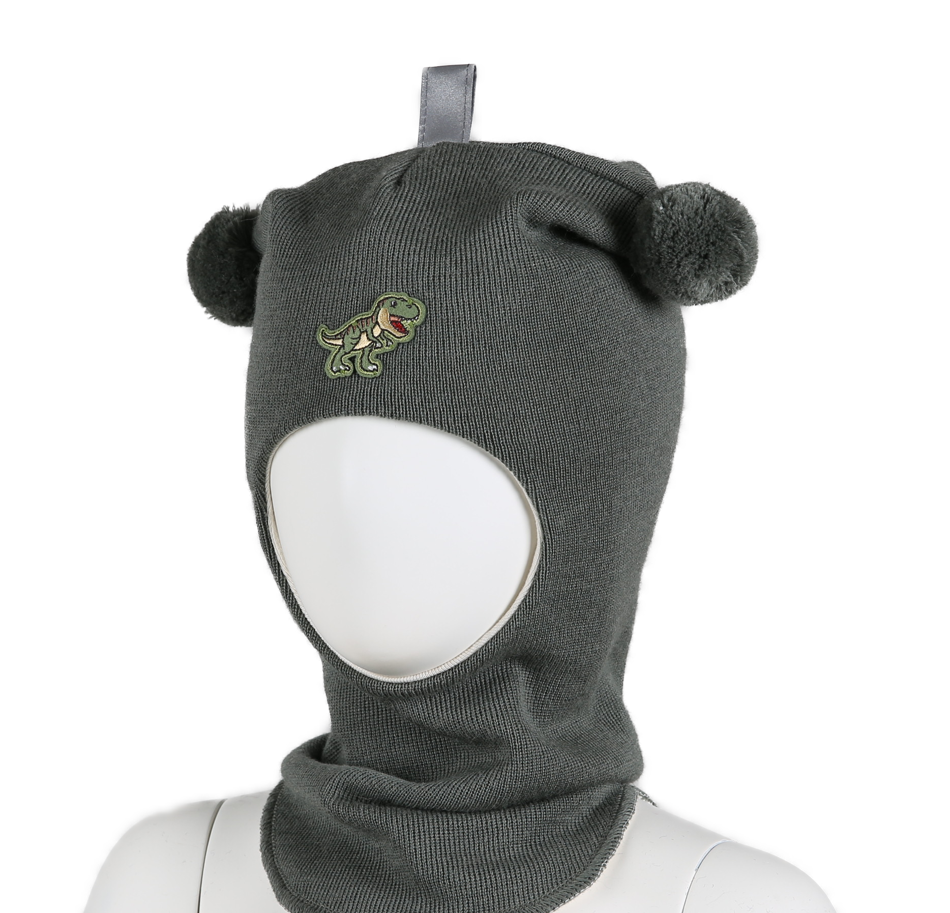 Kivat Balaclava i Ull Dinosaur