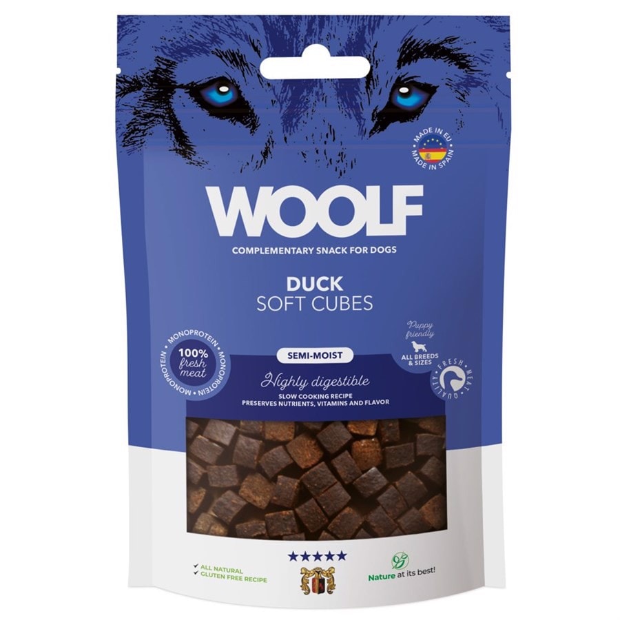 Woolf Soft Cubes Duck 100g