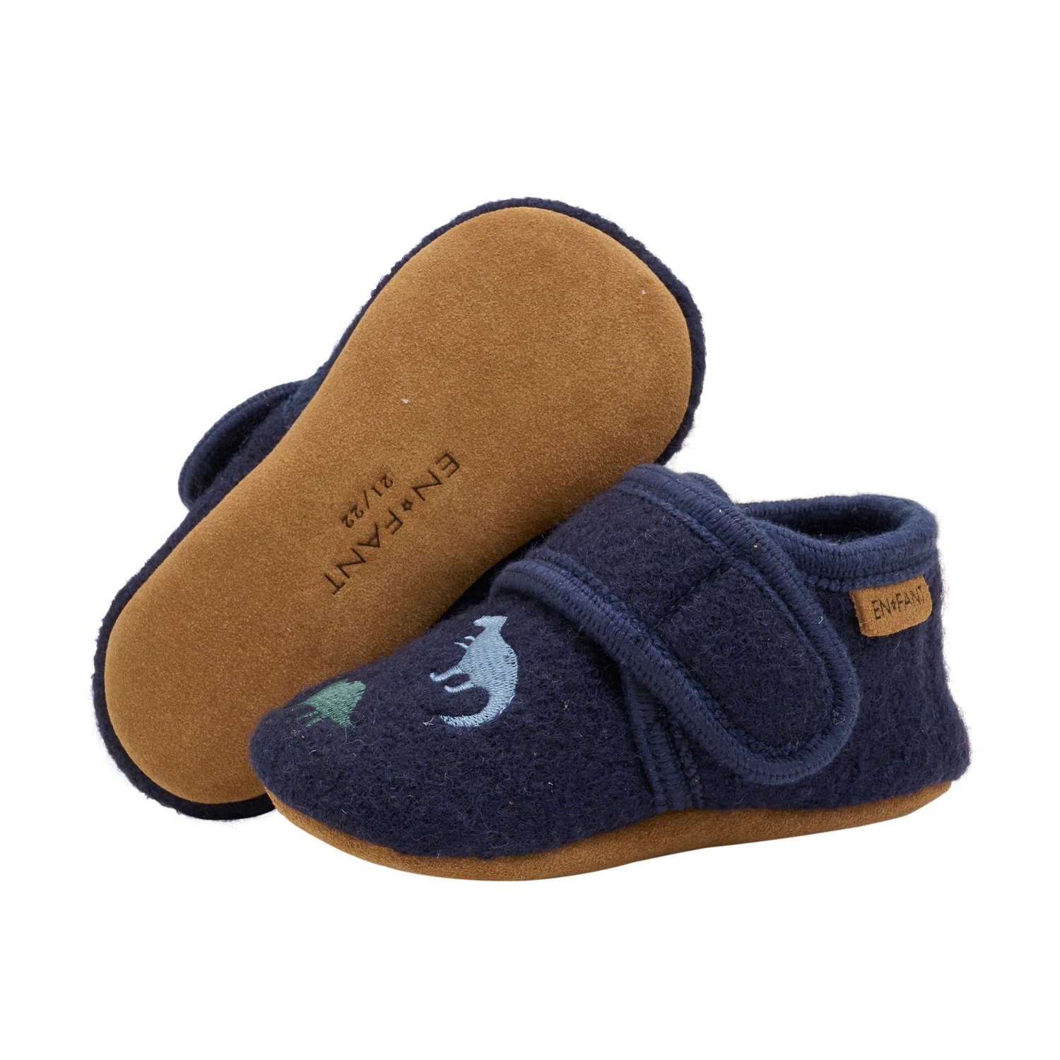 En Fant Wool Slippers w Embroidery