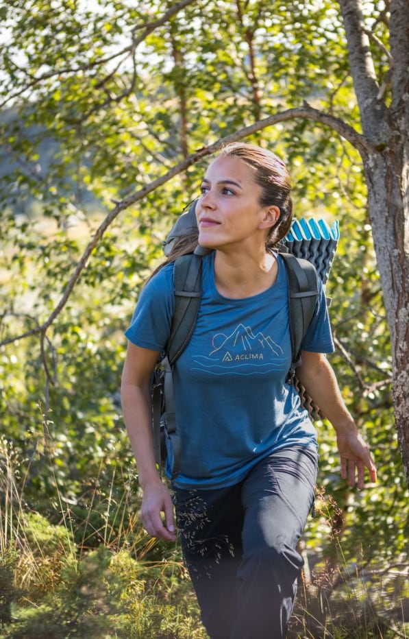 Aclima LightWool 140 Classic Tee Sunset Dame