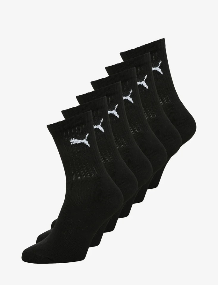 Puma 6pk Sport Cush Crew Sokker