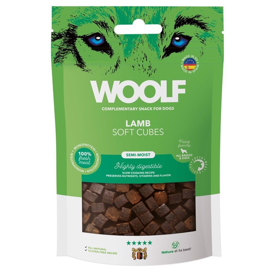 Woolf Soft Cubes Lamb 100g
