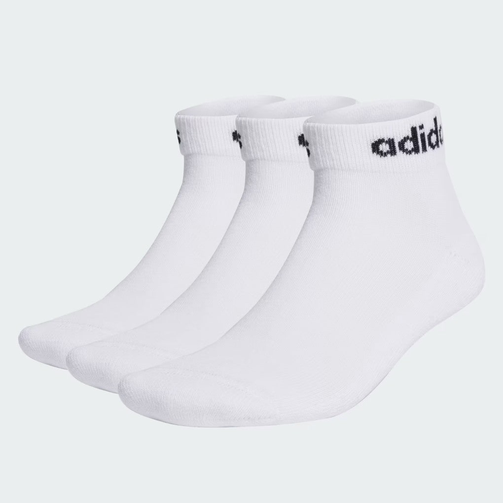 Adidas Linear Cushioned Ankelsokker, 3pk