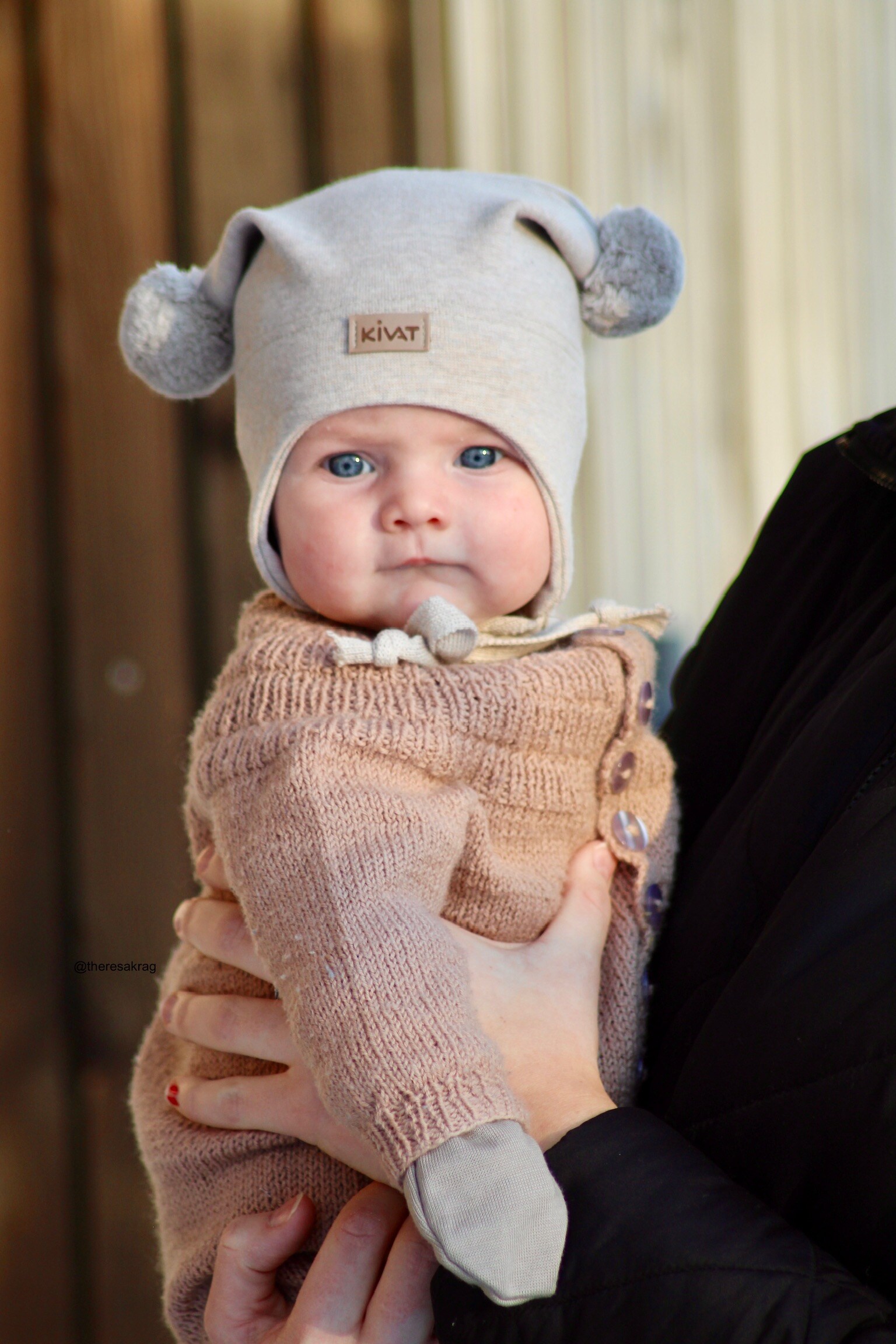 Kivat Votter i silkeull for baby