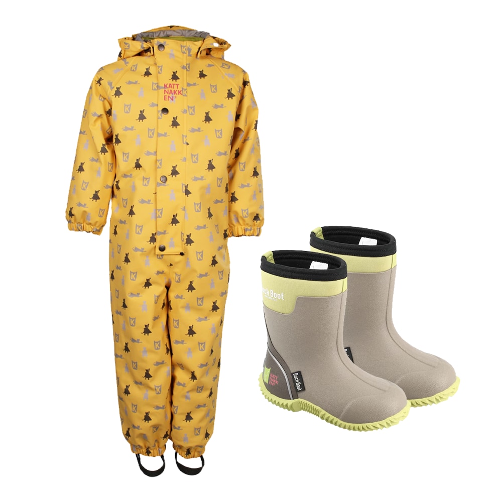 Kattnakken Pakketilbud Helårsregndress Hagl + Dock Boot