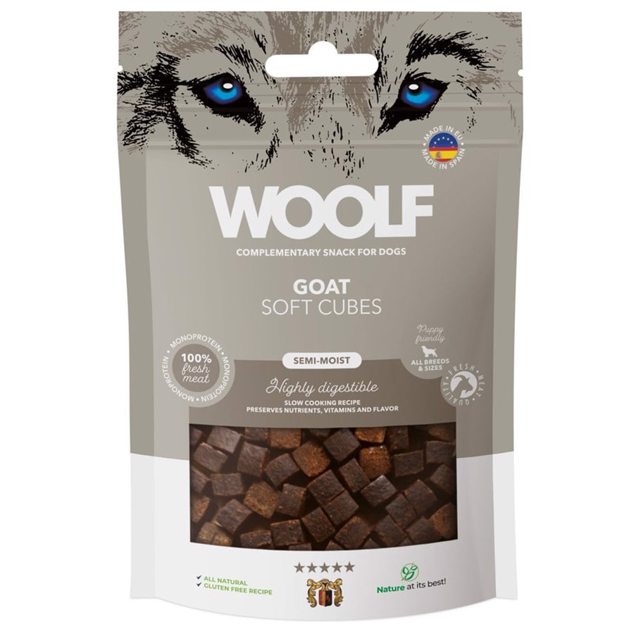 Woolf Soft Cubes Goat 100g