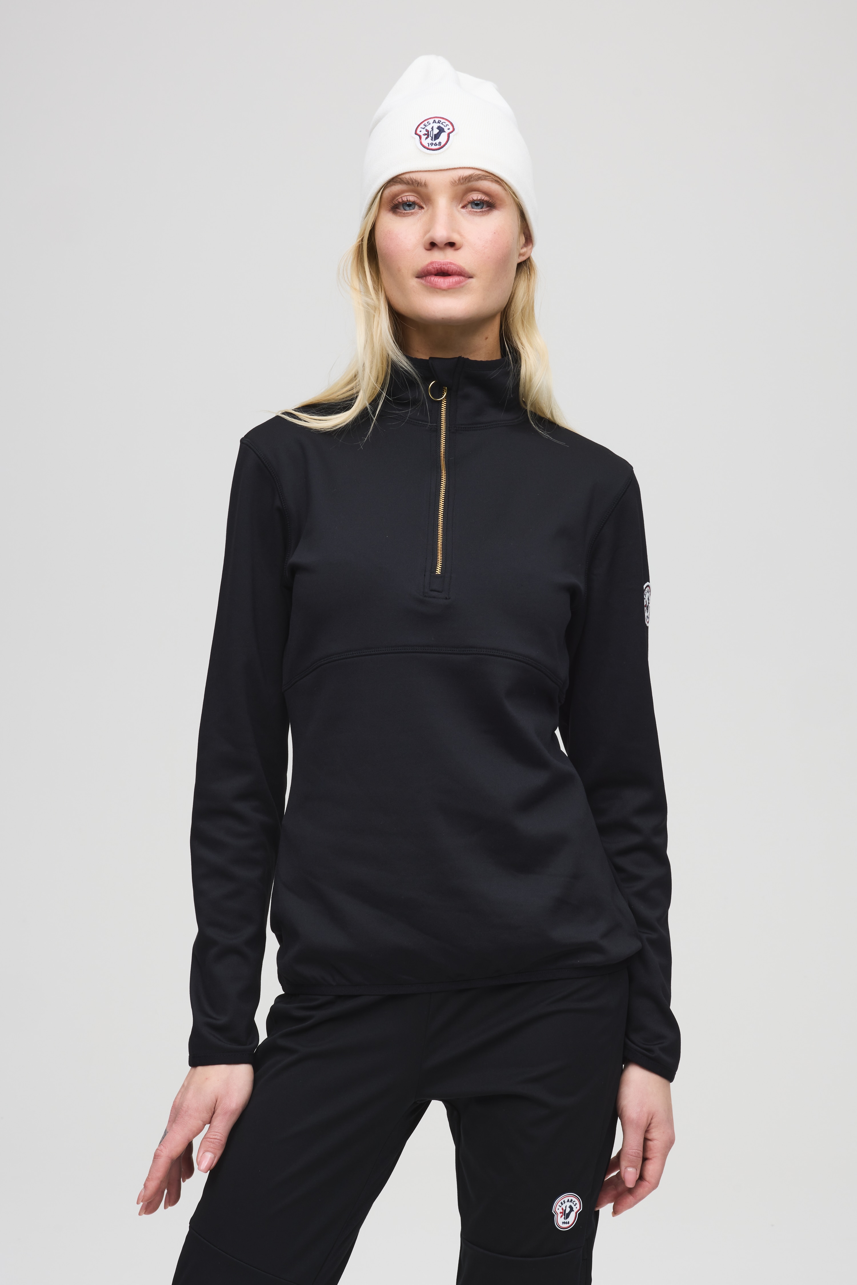 Les Arcs Claire Zip Neck, Dame