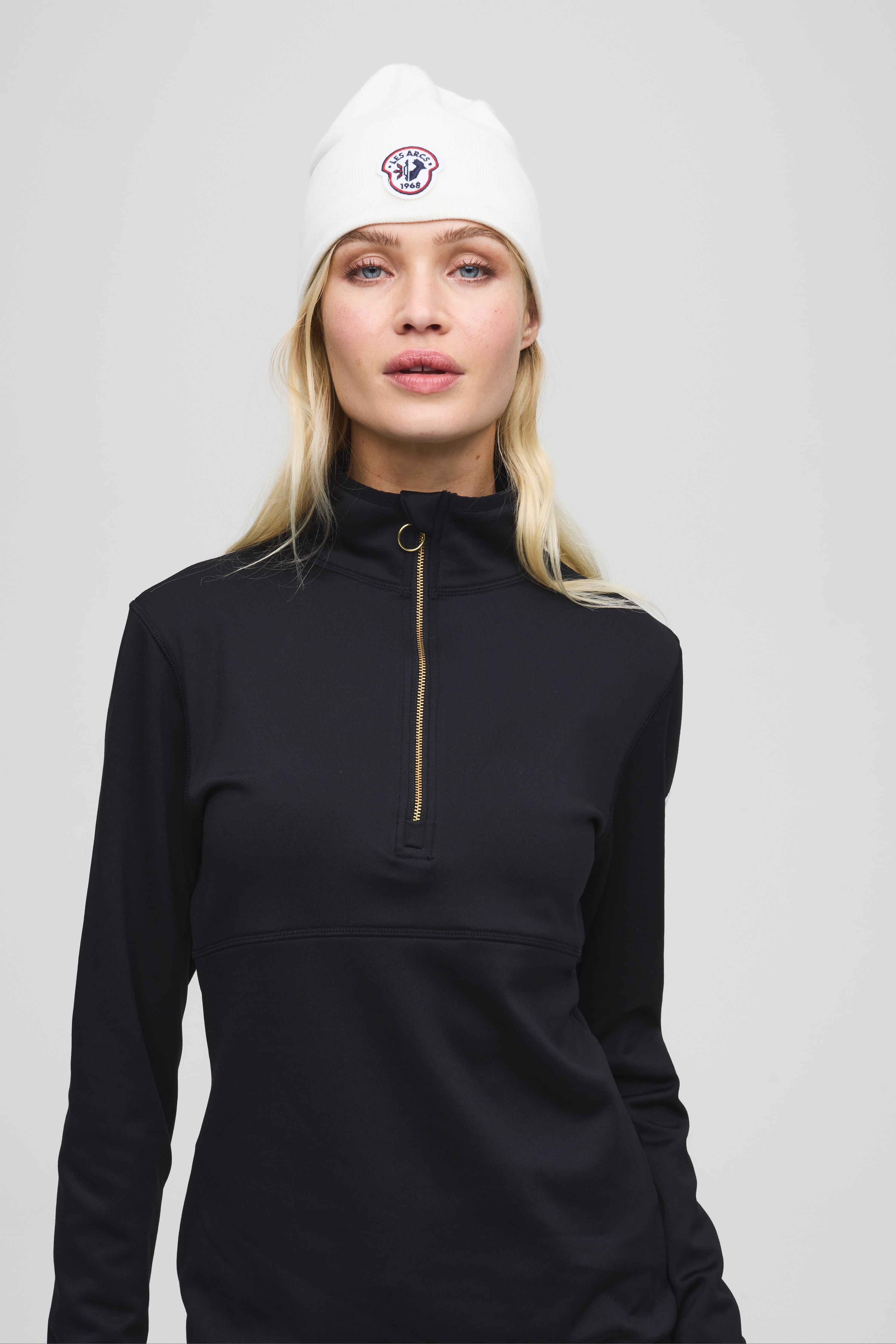 Les Arcs Claire Zip Neck, Dame