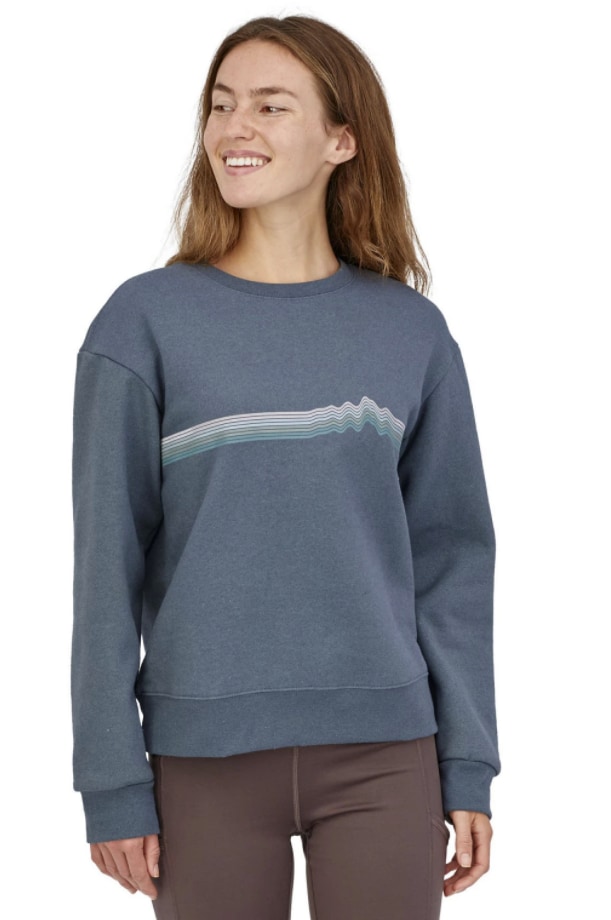 Patagonia W's Ridge Rise Stripe Uprisal Crew Sweatshirt 