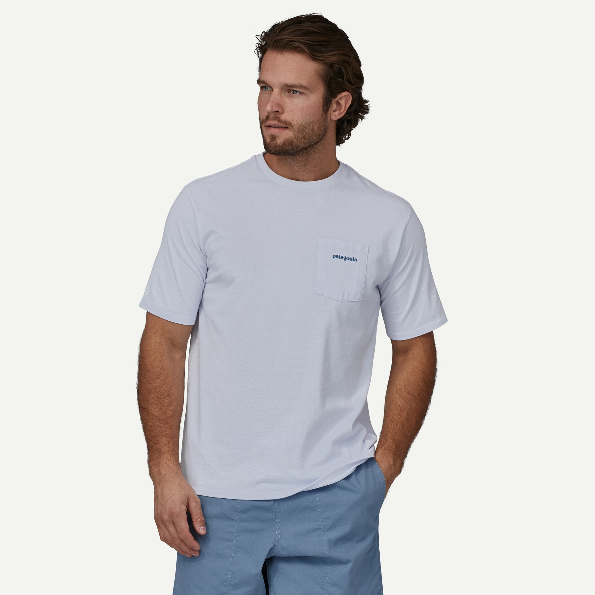 Patagonia Boards Logo Pocket Responsibili-Tee, Mann