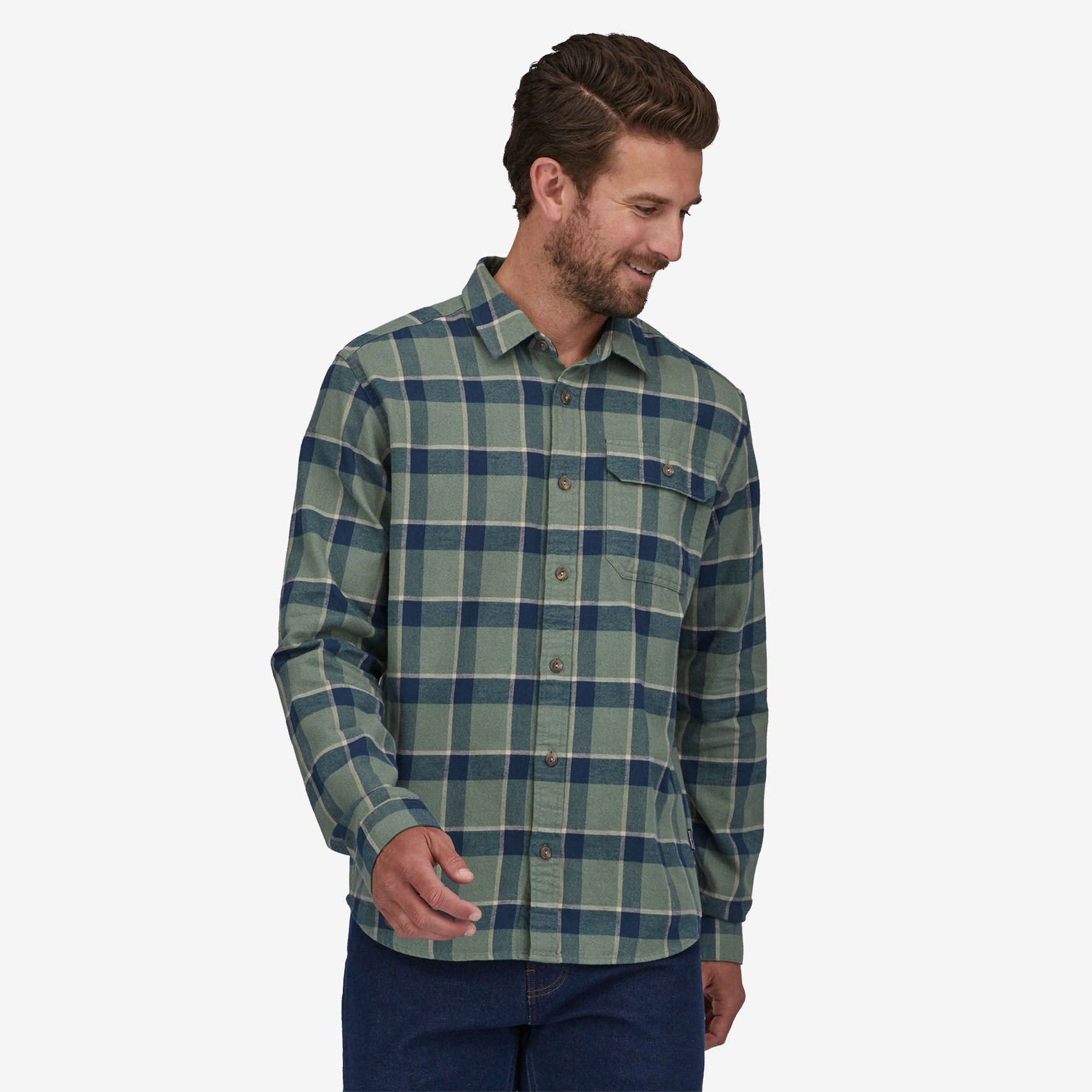 Patagonia Cotton in Conversion LW Fjord Flannel, Mann