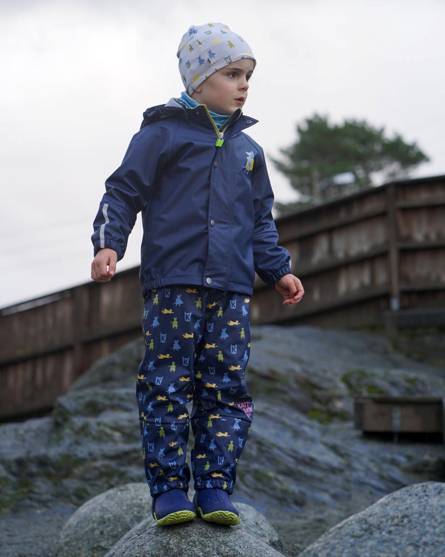 Kattnakken Regnsett Plask Junior