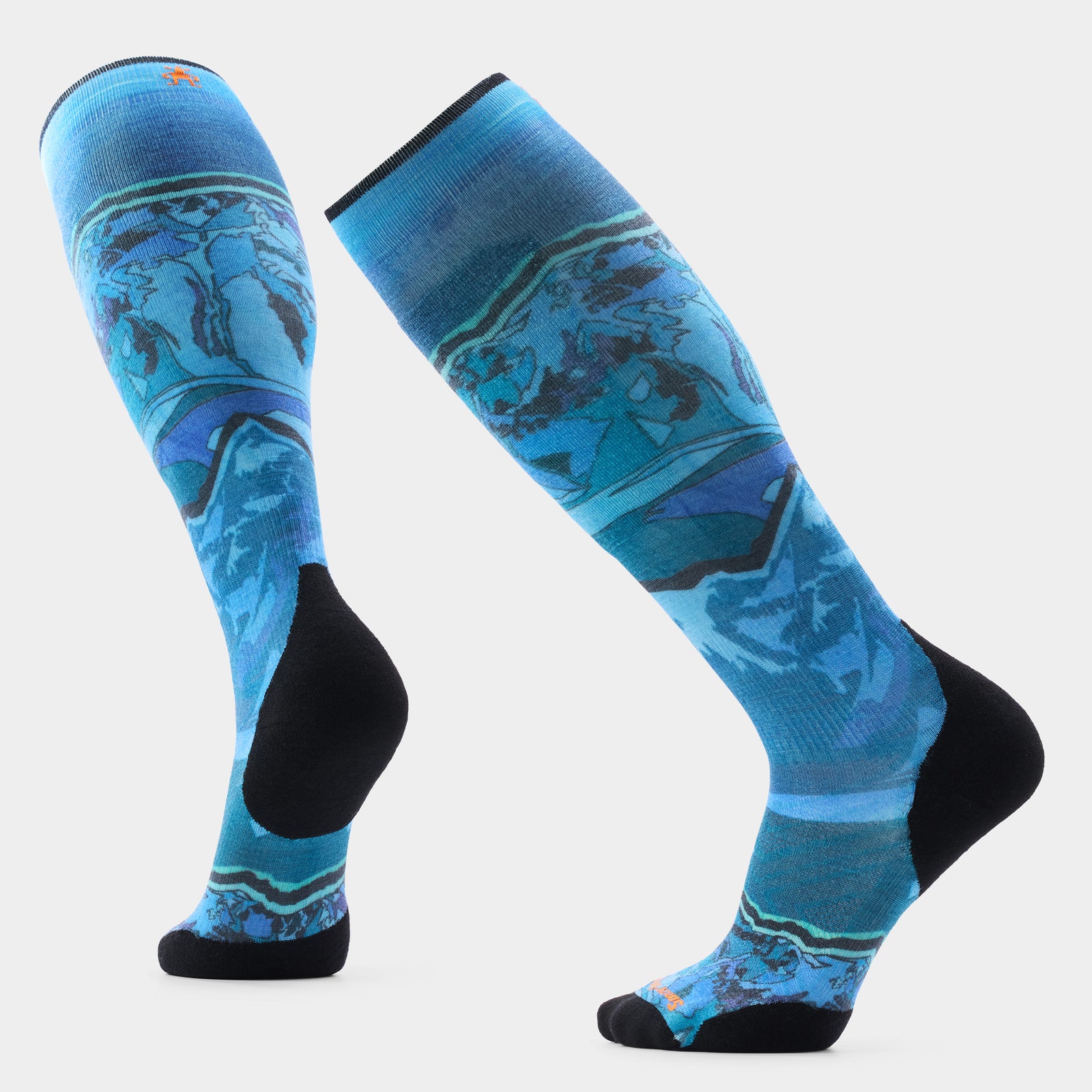 Smartwool Ski Targeted Cushion Storm Peak Print