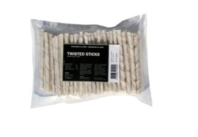 Twisted Stick White 8mm. 100 pk