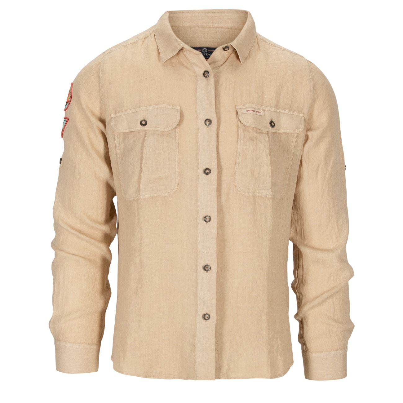 Amundsen Sports Safari Linen Shirt G. Dyed M's