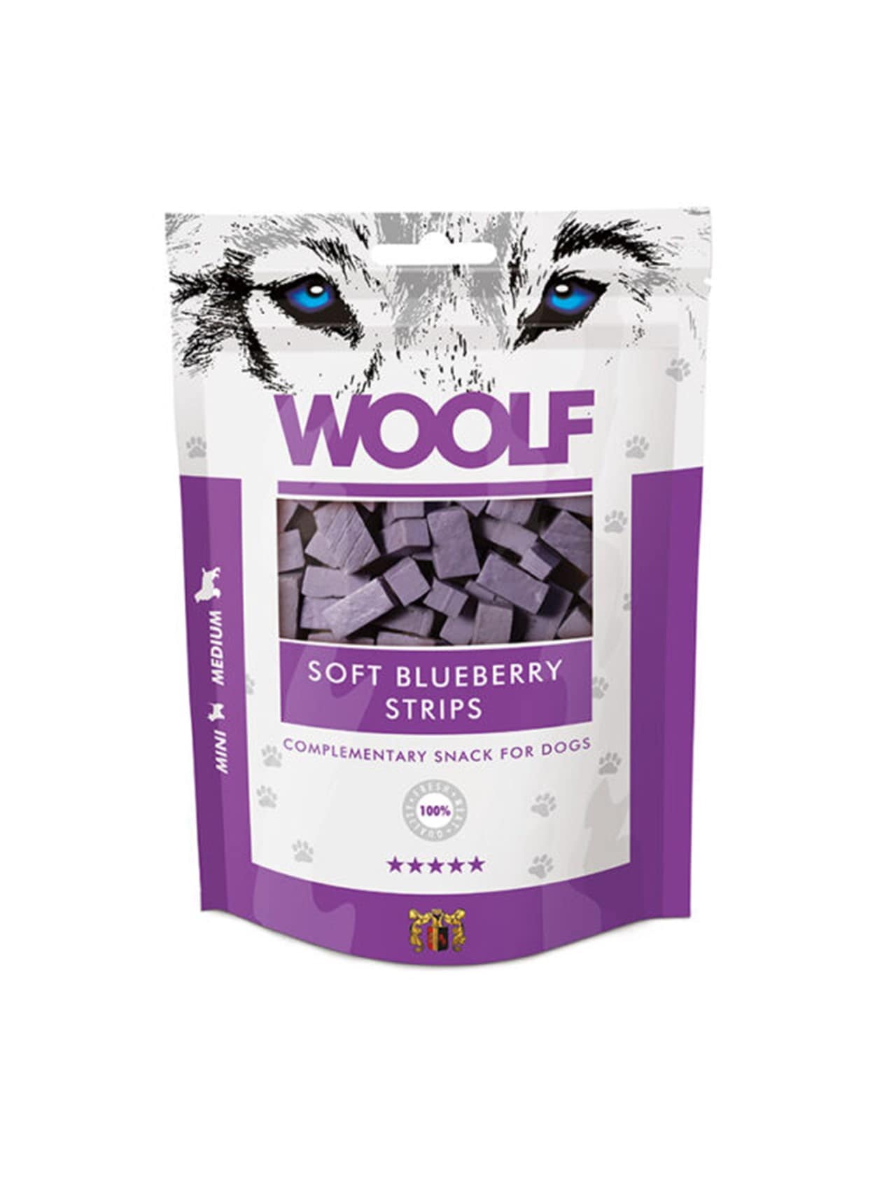 Woolf Blueberry strips 100g