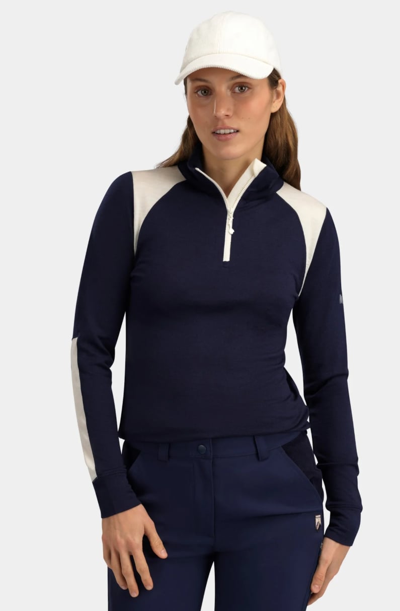 WoolLand Hilleknuten Half-zip Ulltrøye, Dame