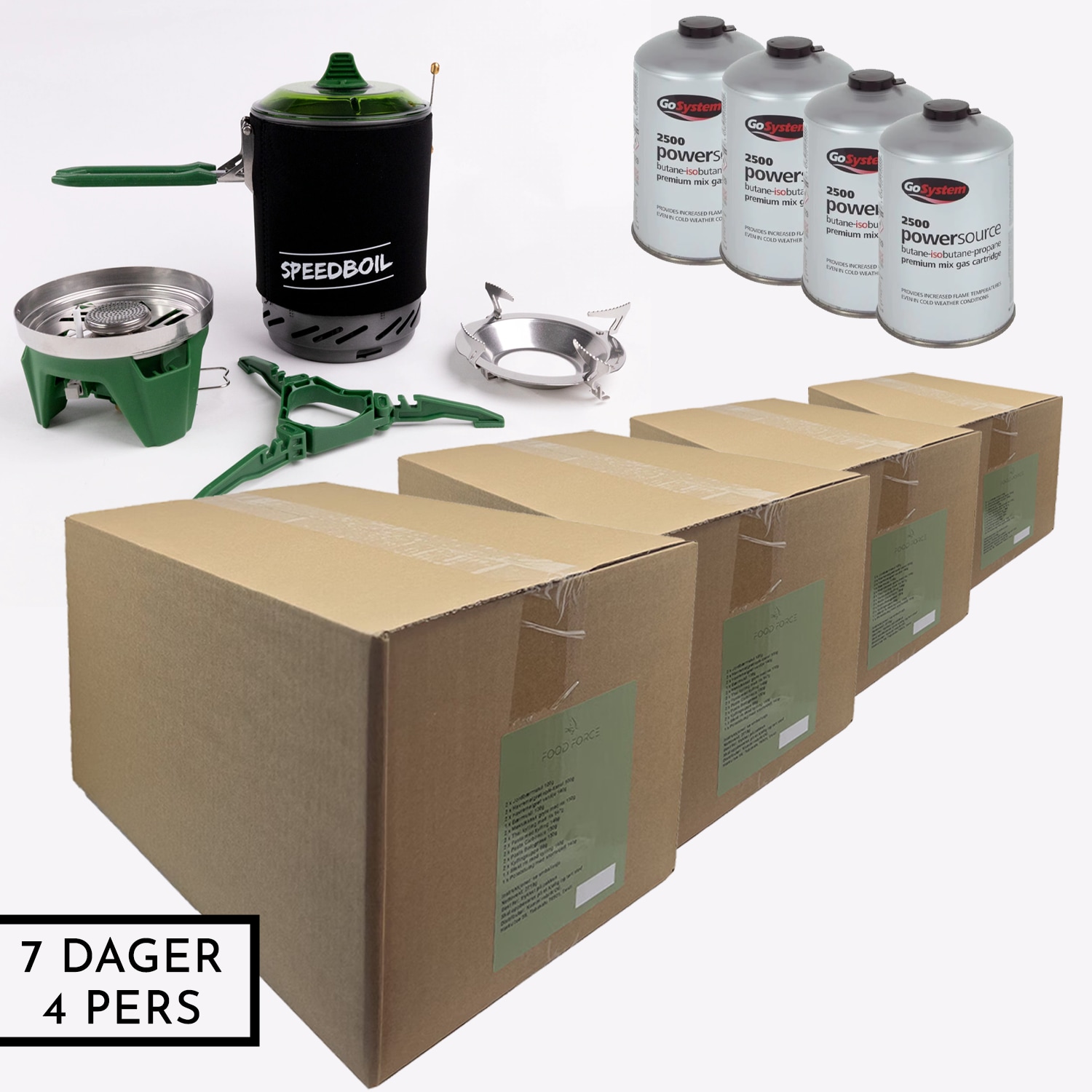 Beredskapspakke - 7 dager - 4 pers