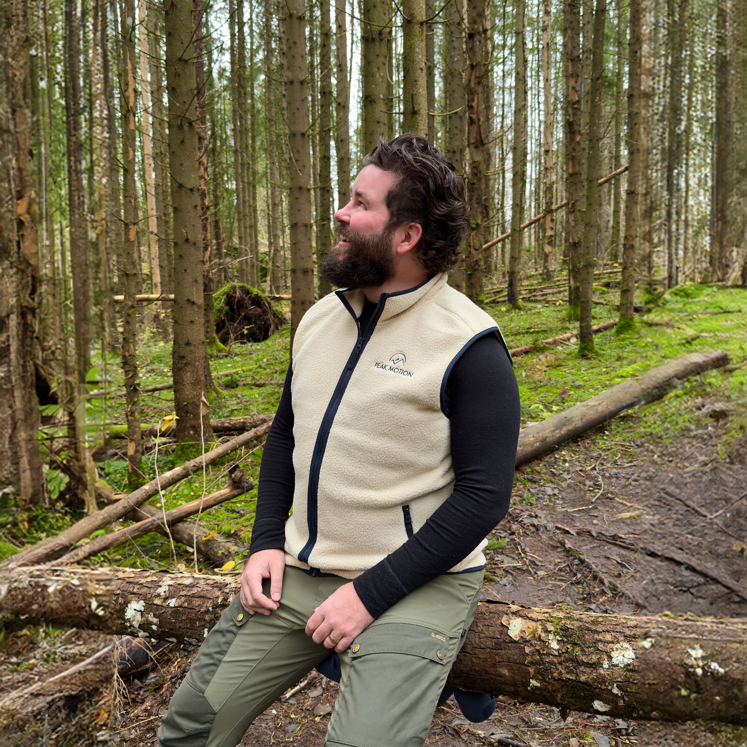 Peak Motion Comfy Pile Vest, Herre 