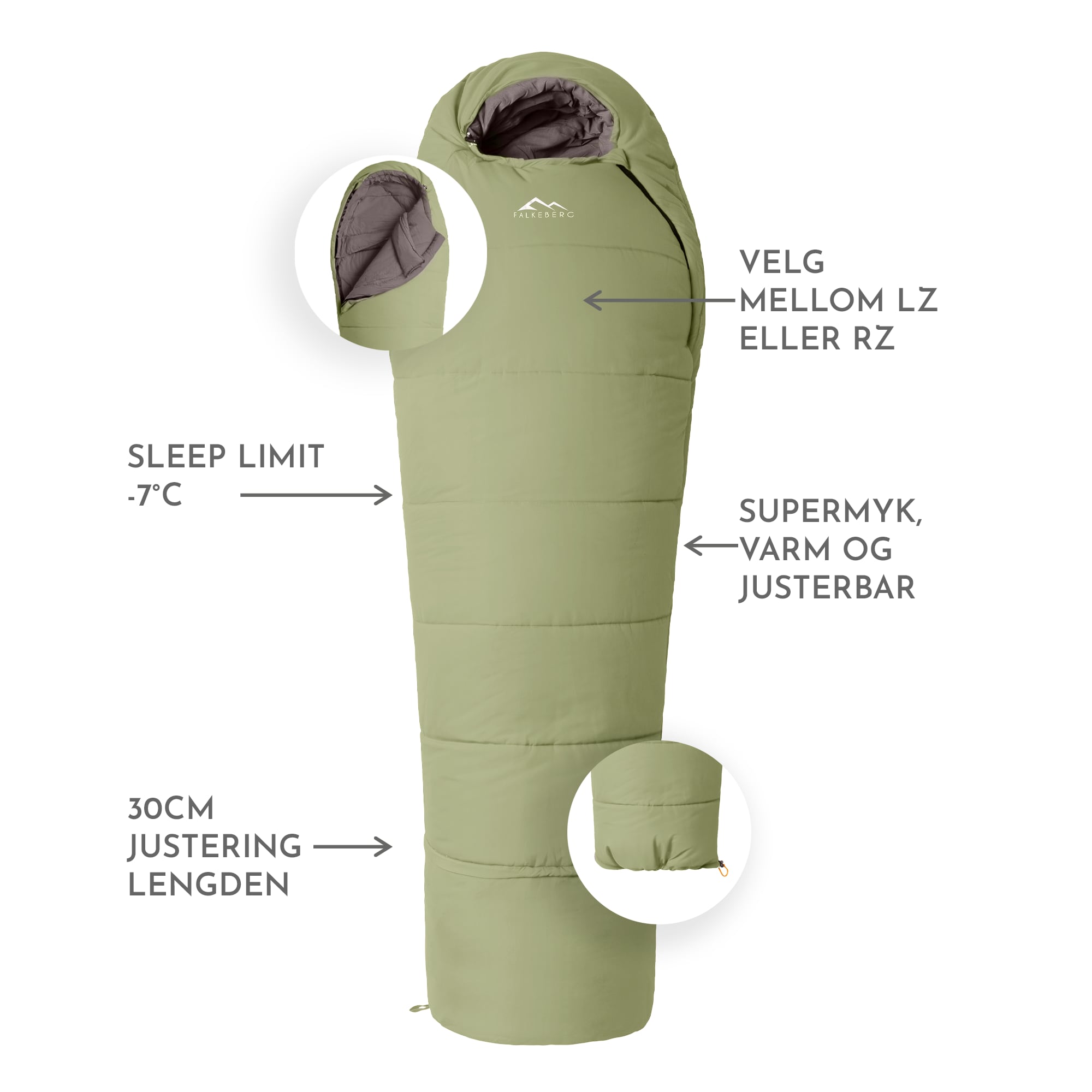 Falkeberg ComfyNest, sovepose til barn