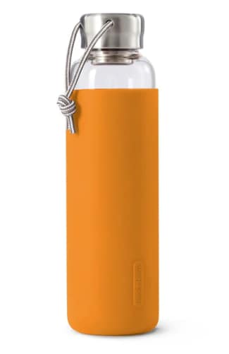 Black+Blum Glass Water Bottle, Orange