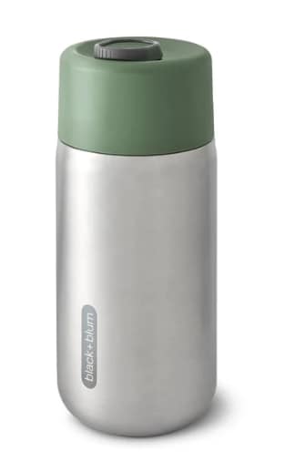 Black+Blum Insulated Travel Cup, Olive/Steel