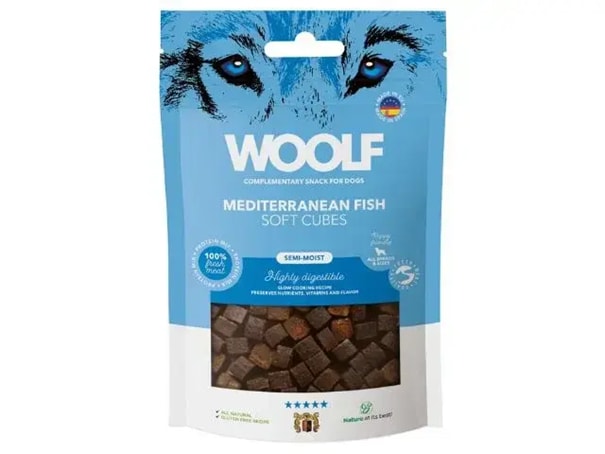 Woolf Soft Cubes Mediterranean Fish 100g