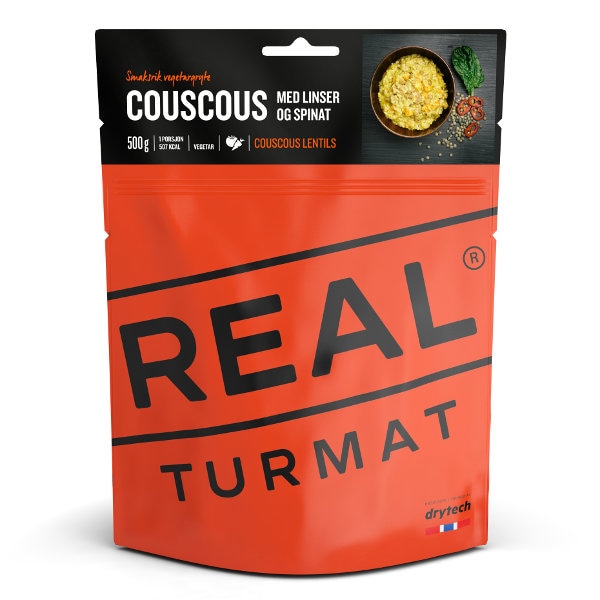 Real Turmat Couscous med linser og spinat        