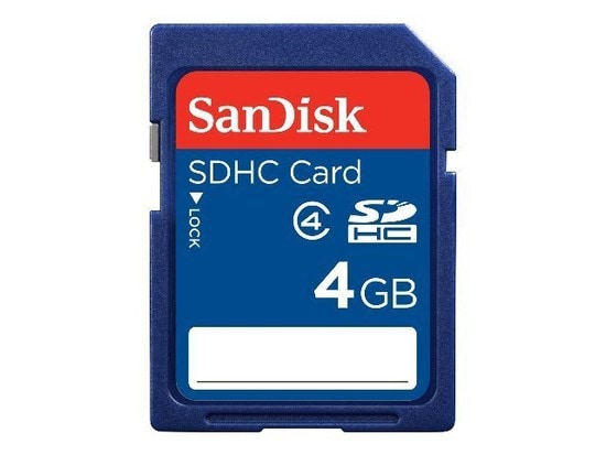 SanDisk Minnebrikke SDHC 4 GB