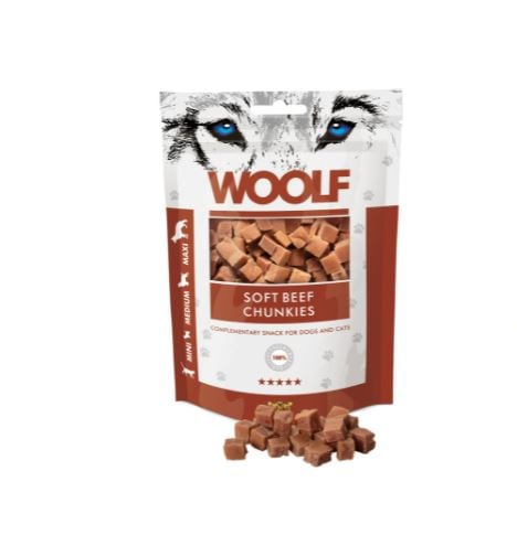 Woolf Beef Chunkies 100g